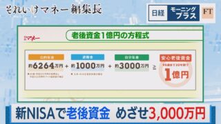 新NISAで老後資金3000万円を目指す